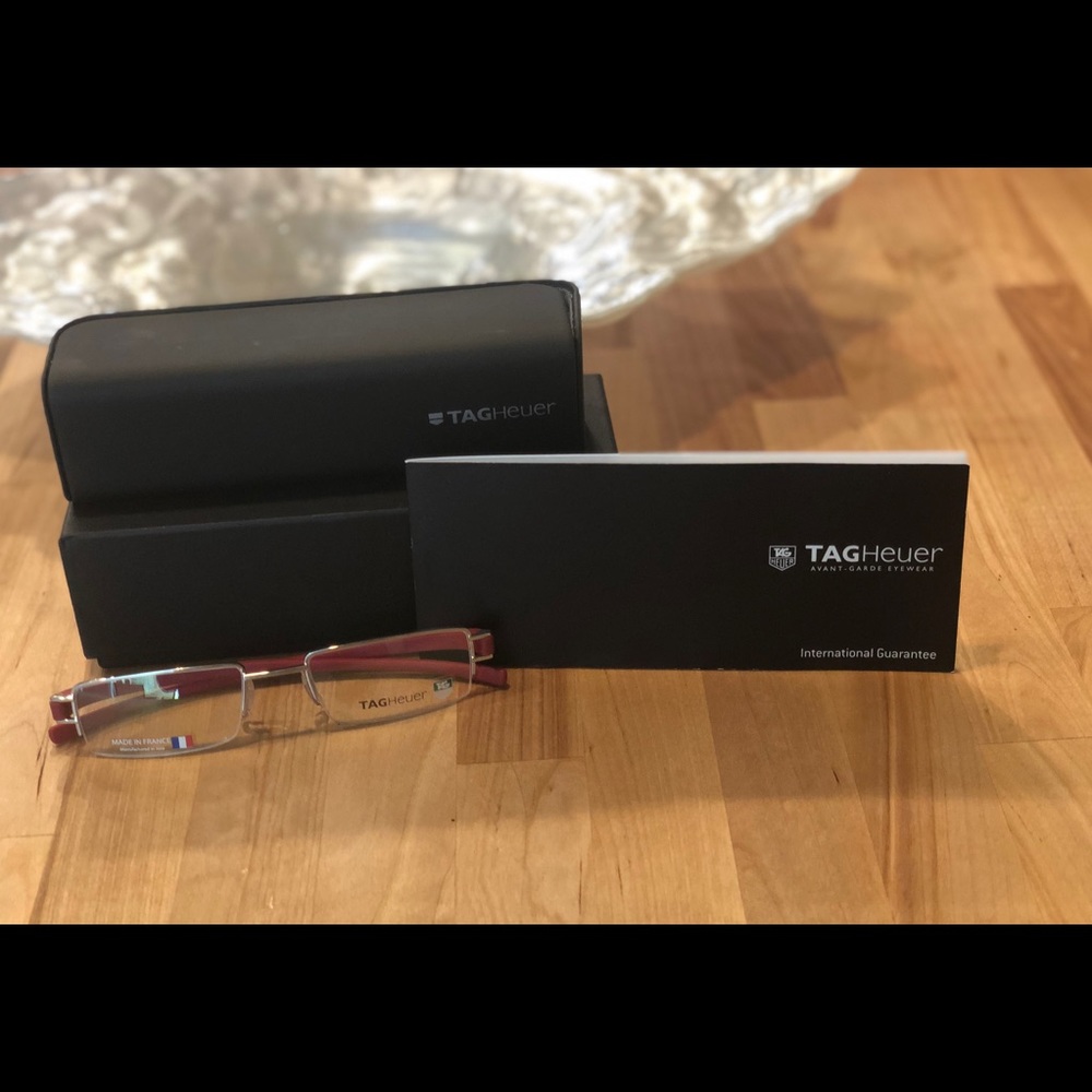 Tag Heuer 7206 Red Ceramic Eyeglasses